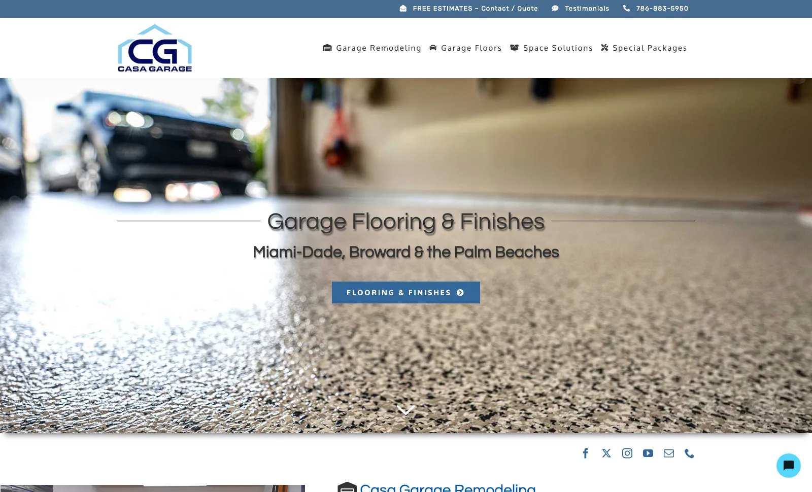 Casa Garage website preview