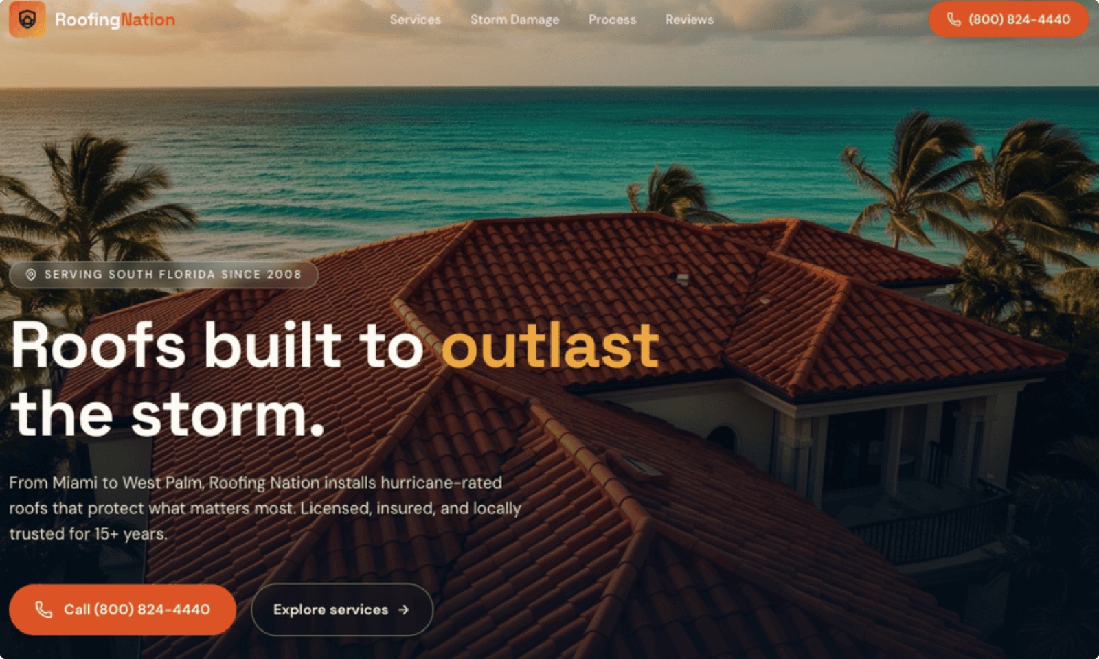 Roofing Nation — design concept by Optic Vault Marketing