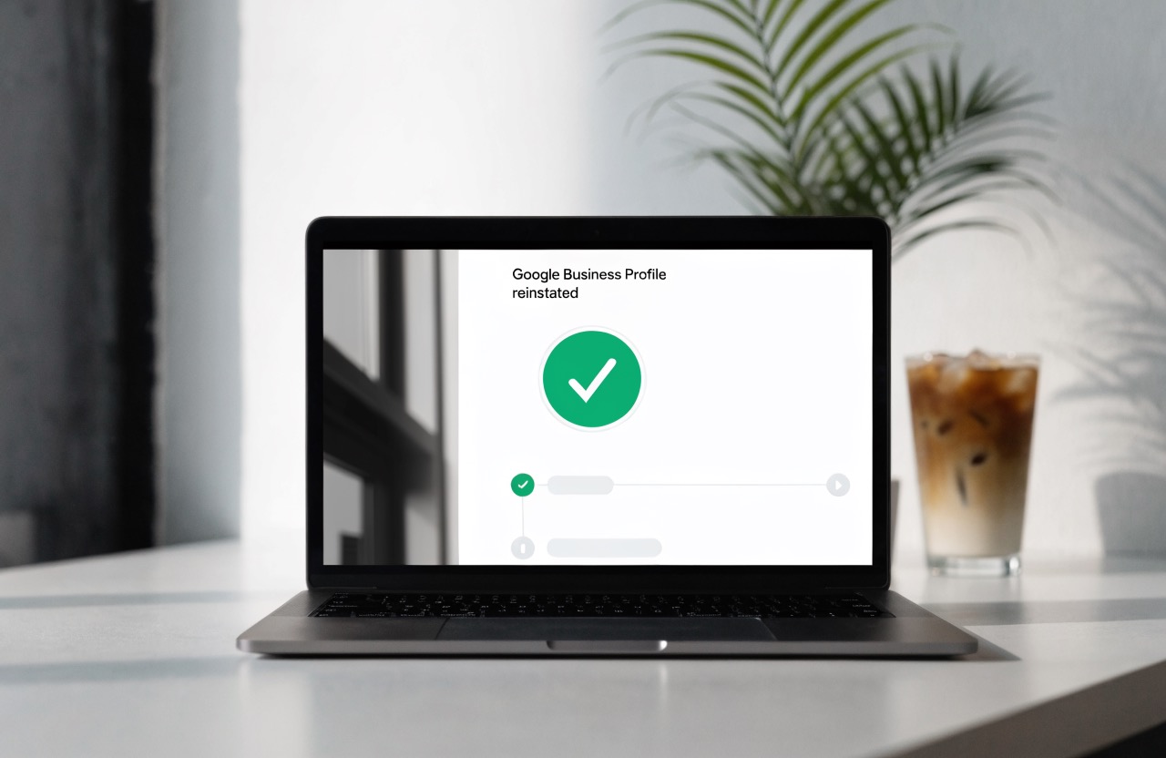 Google Business Profile suspension fix reinstatement request form filled out by a Miami GBP expert