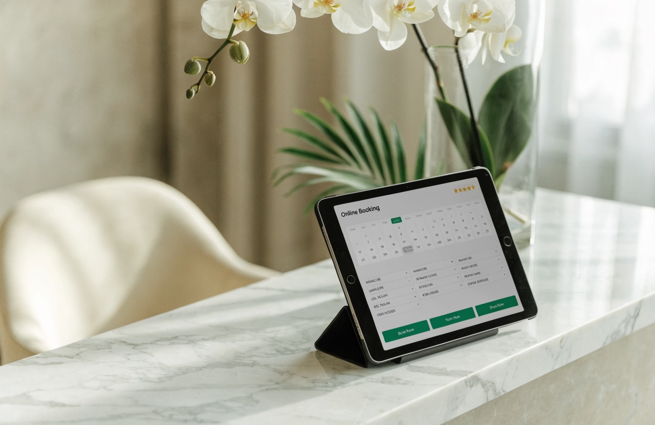 Nail salon booking automation dashboard for a Miami nail salon with online booking calendar